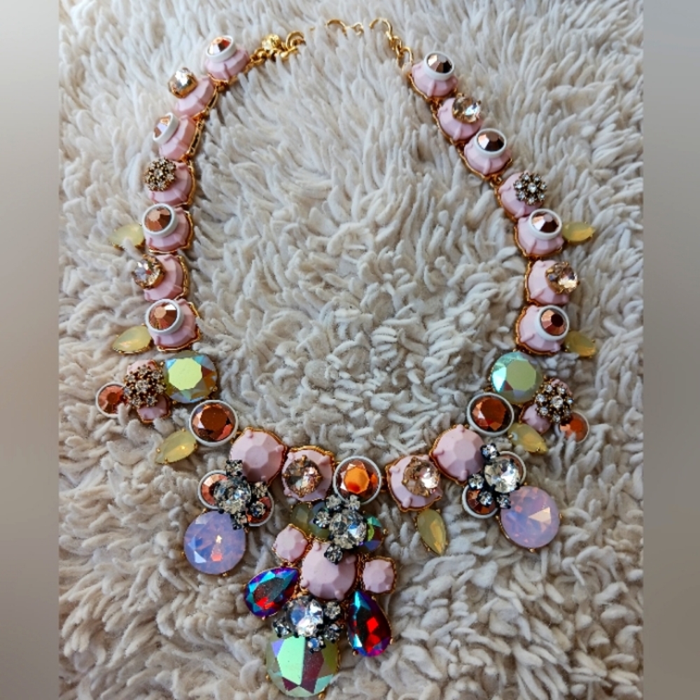 J Crew pink necklace